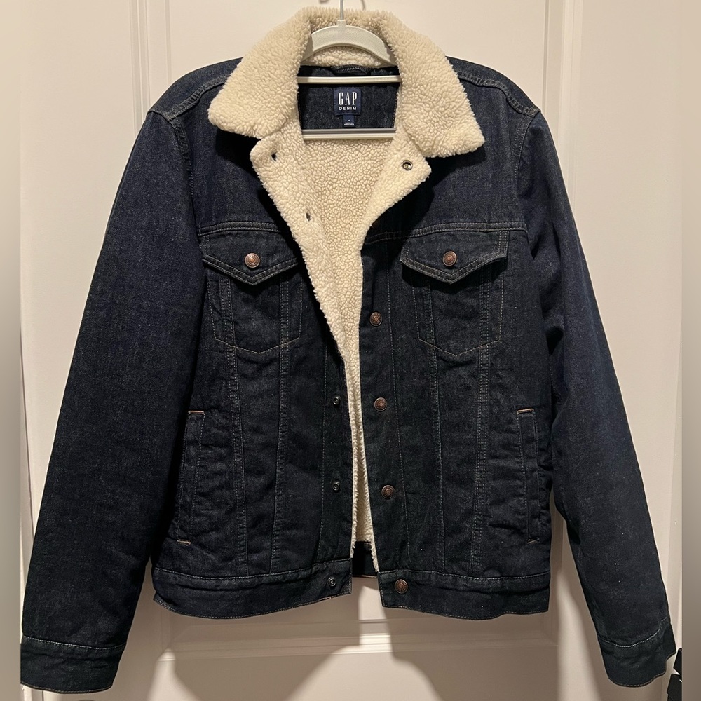Gap Mens Sherpa Denim Jacket